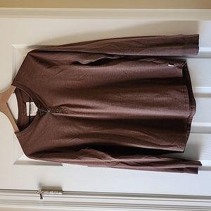 UpWest Mens Henley Size M Brown